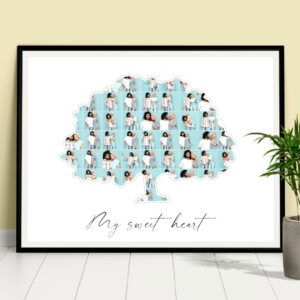 50 picture collage family tree