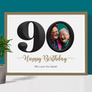 90th birthday gift design collage 2