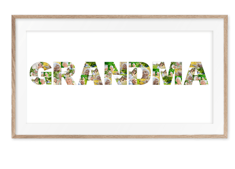 birthday gift grandma letter collage white
