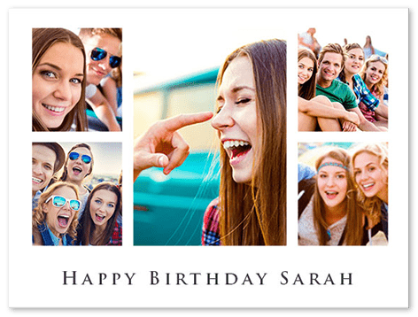  Birthday  photo collage  FREE  templates  for up to 100 photos 