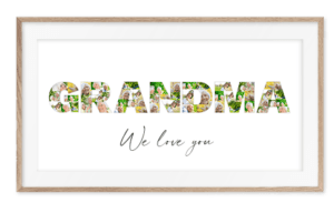 grandmap photo letter collage frame