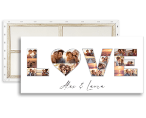 love heart photo collage