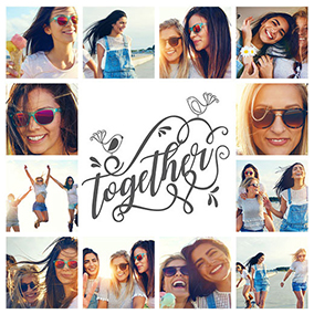 photo collage for friends slider