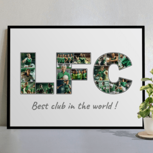 sports club letter collage goodbye gift