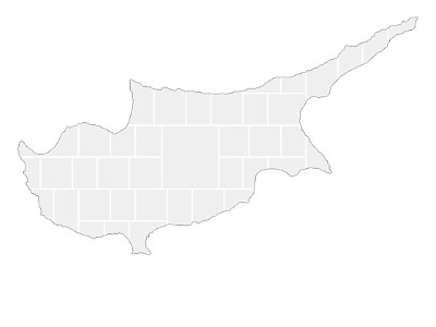 Collage Template in shape of a Cyprus-Map