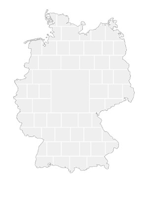 Collage Template in shape of a Germany-Map