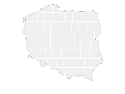 Collage Template in shape of a Poland-Map