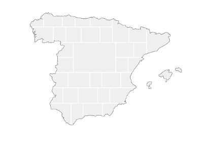 Collage Template in shape of a Spain-Map
