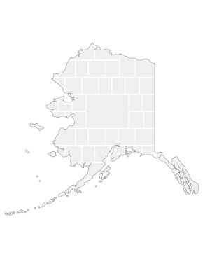 Collage Template in shape of a Alaska-Map