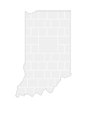 Collage Template in shape of a Indiana-Map