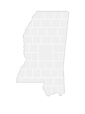 Collage Template in shape of a Mississippi-Map