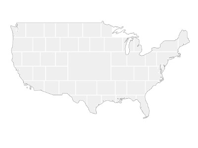 Collage Template in shape of a USA-Map