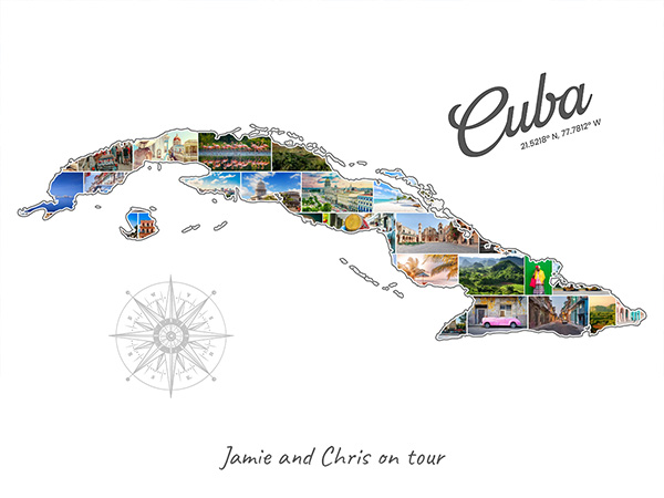Cuba-Collage filled with own photos