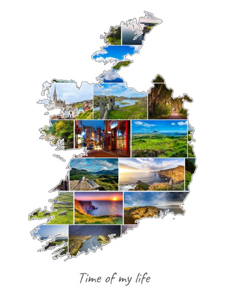 Ireland-Collage filled with own photos