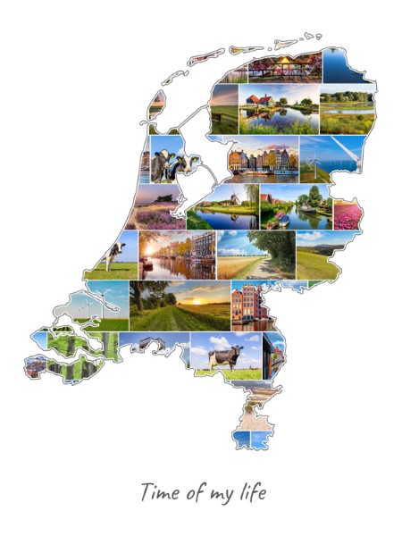 Netherlands-Collage filled with own photos