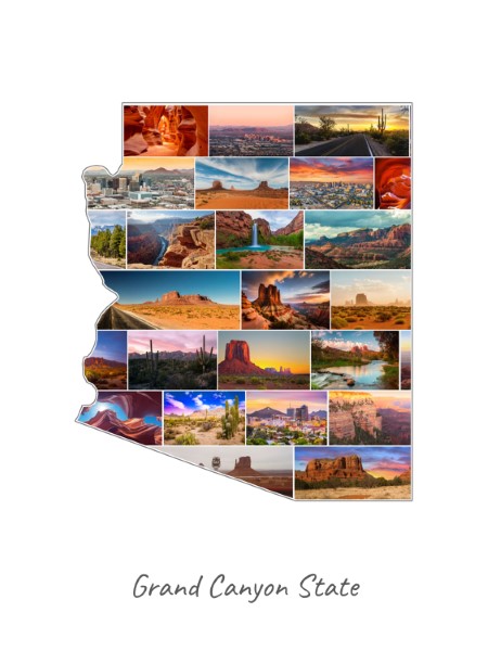 Arizona-Collage filled with own photos