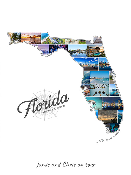 Florida-Collage filled with own photos
