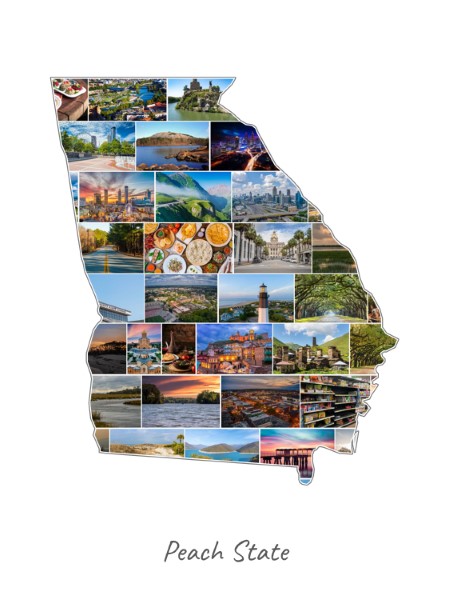 Georgia-Collage filled with own photos