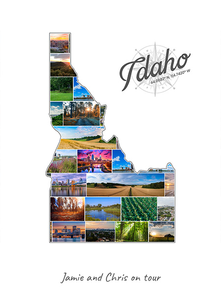 Idaho-Collage filled with own photos