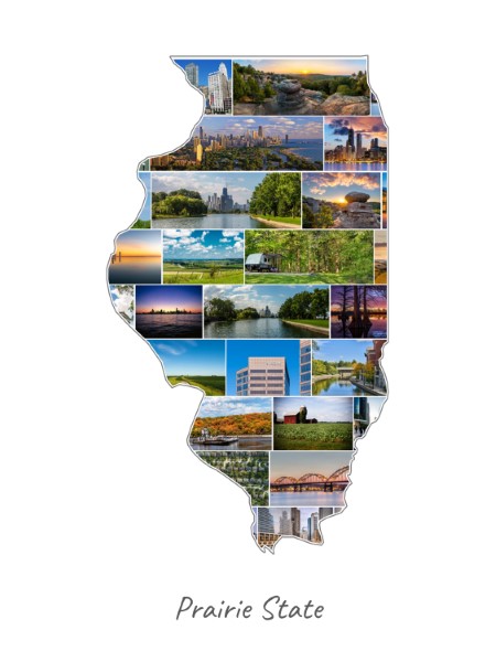 Illinois-Collage filled with own photos
