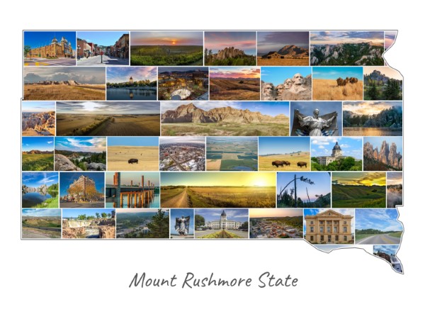 South Dakota-Collage filled with own photos