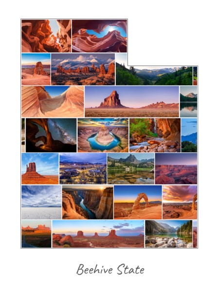 Utah-Collage filled with own photos