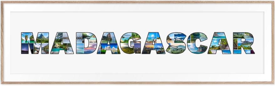 A Madagascar-Collage is a wonderful travel memory