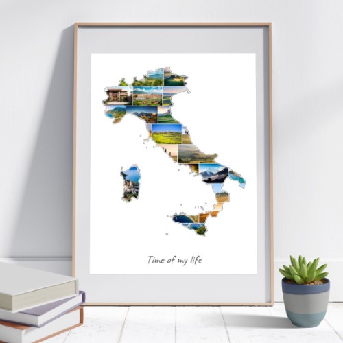 The Italy-Collage can be customised