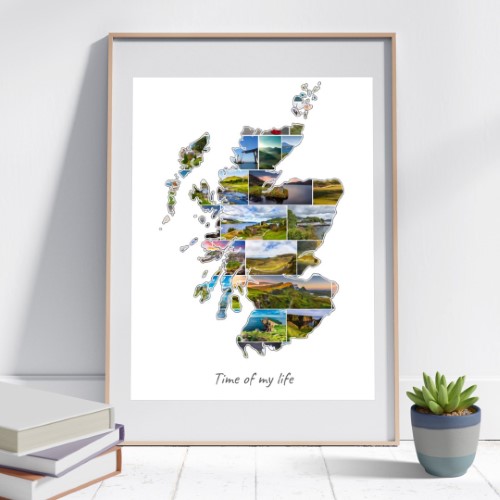 The Scotland-Collage can be customised
