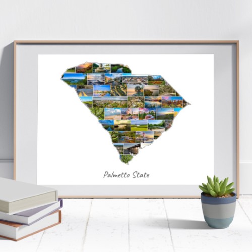 The South Carolina-Collage can be customised