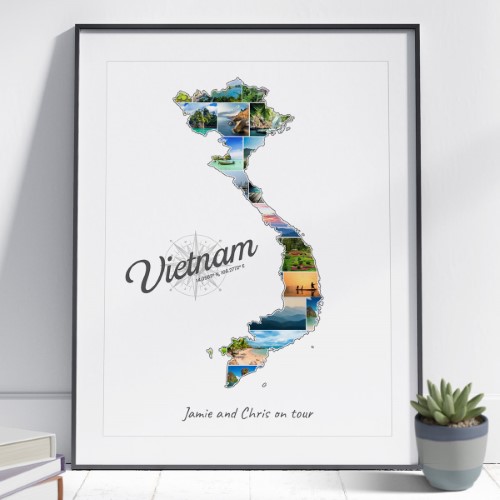 The Vietnam-Collage can be customised